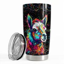 Copo isolado de aço inoxidável SANDJEST Llama de 20 onças Copo isolado de aço inoxidável SANDJEST Llama de 20 onças