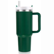 Copo isolado de aço inoxidável Thermos BELYQLY de 40 onças verde