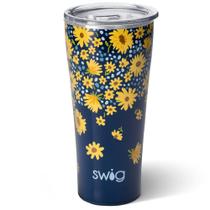 Copo isolado Swig Life Lazy Daisy 950ml em aço inoxidável Copo isolado Swig Life Lazy Daisy 950ml em aço inoxidável