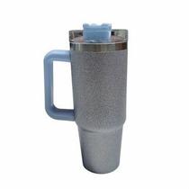 Copo isolamento Flip Straw 900ml Inox Alça de diamante com alça gradiente