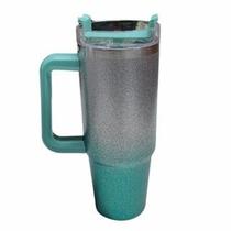 Copo isolamento Flip Straw 900ml Inox Alça de diamante com alça gradiente Copo isolamento Flip Straw 900ml Inox Alça de diamante com alça gradiente