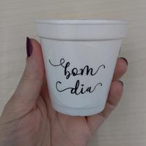 Copo Isopor Descartável 240ml Café e Chá Mod.04 - 50 unid.