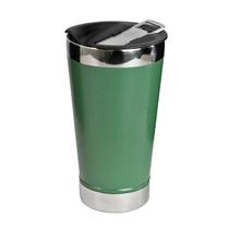 Copo isotermico de aço inox com tampa e abridor 510ml