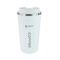 Copo isotérmico de inox com tampa 510ml café chá quente frio Copo isotérmico de inox com tampa 510ml café chá quente frio