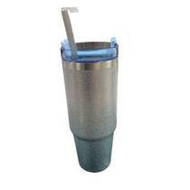 copo isotermico inox com Tampa e Canudo 890ml Glitter Brilhoso canudo plastico