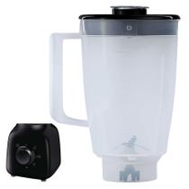 Copo Jarra Translúcido Compatível Walita Daily RI2101 2102 2103 2106 Completo Tampa Preta Lâminas Inox Fixas Copo Jarra Translúcido Compatível Walita Daily RI2101 2102 2103 2106 Completo Tampa Preta Lâminas Inox Fixas