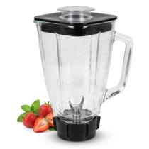Copo Jarra Vidro Oster Osterizer Clássico Quadrado 1,25 litros com Faca 4 Pontas Completo Compatível Copo Jarra Vidro Oster Osterizer Clássico Quadrado 1,25 litros com Faca 4 Pontas Completo Compatível