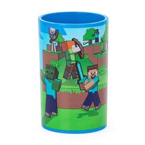 Copo Jay Franco Minecraft Blue Resin para banheiro infantil