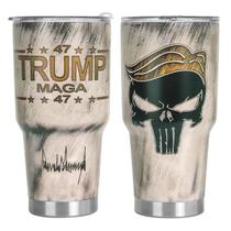 Copo Joymarke MAGA Trump 2024 Skull American Flag 900 ml