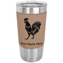 Copo LaserGram isolado a vácuo de 590 ml Rooster Faux Leather