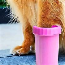 Copo Lava Patas Rosa Limpador Ideal para Higiene dos Pets
