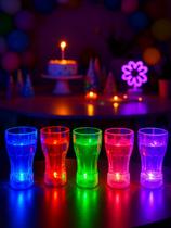 Copo LED Colorido Pisca Sortido Festa Aniversário Lembrança Copo LED Colorido Pisca Sortido Festa Aniversário Lembrança
