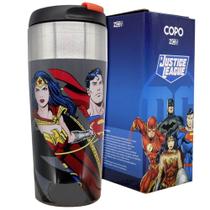 Copo Liga Da Justiça Semi-térmico Batman Flash Superman Mulher Maravilha 300ml - Zona Criativa