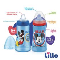 Copo Lillo Colors Disney Mickey Cores Sortidas 2 Unidades 300ml cada