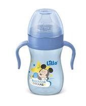 Copo lillo evolution azul desenhos 6+m antivazamento 240ml silicone Copo lillo evolution azul desenhos 6+m antivazamento 240ml silicone