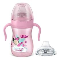 Copo Lillo Evolution Canudo Silicone C/ Alça 240ml Disney Rosa Copo Lillo Evolution Canudo Silicone C/ Alça 240ml Disney Rosa