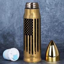 Copo Limima American Flag de aço inoxidável 500ml isolado a vácuo