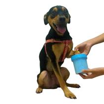 Copo Limpador Limpa Patas De Cachorro Azul