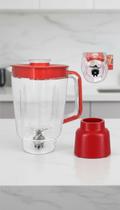 Copo Liquidificador Acrílico 1.5L Base Vermelha Copo Liquidificador Acrílico 1.5L Base Vermelha