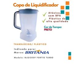 Copo Liquidificador Comp Britânia Blq1300p Fortis Turbo
