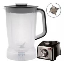 Copo Liquidificador Compatível Com Mondial L1000 Preto L1000W Inox Translucido Copo Liquidificador Compatível Com Mondial L1000 Preto L1000W Inox Translucido