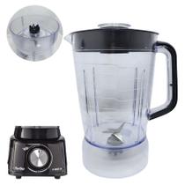 Copo Liquidificador Compatível Mondial L900 Tampa Preta Lâmina Fixa Copo Liquidificador Compatível Mondial L900 Tampa Preta Lâmina Fixa