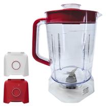 Copo Liquidificador Compatível Oster Power 1100 Full OLIQ605 Tampa Vermelha Completo Copo Liquidificador Compatível Oster Power 1100 Full OLIQ605 Tampa Vermelha Completo