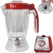 Copo Liquidificador Mondial Eletronic Inox L60- l66 Cristal Vermelho Copo Liquidificador Mondial Eletronic Inox L60- l66 Cristal Vermelho