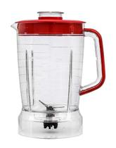 Copo Liquidificador Mondial L-850w / 900w Cristal Vermelho Copo Liquidificador Mondial L-850w / 900w Cristal Vermelho