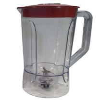 Copo Liquidificador Mondial L1000/1200 ORIGINAL Mebrasi Com Tampa Vermelha 9302/9839