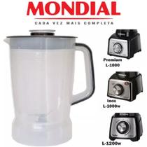 Copo Liquidificador Mondial L1000/1200 Preto Translucido Plástico