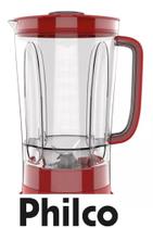 Copo Liquidificador Philco Ph900 Vermelho Com 06 Laminas - Britania