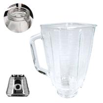 Copo Liquidificador Vidro Para Oster Osterizer E Outros Modelos 1,25 Litros Sem Tampa Jarra Quadrado