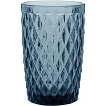Copo Long Drink 12X8X8Cm 370Ml Vidro Azul 6Pç Copo Long Drink 12X8X8Cm 370Ml Vidro Azul 6Pç