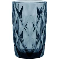 Copo Long Drink 13X8X8Cm 370Ml Vidro Azul 6Pç Copo Long Drink 13X8X8Cm 370Ml Vidro Azul 6Pç