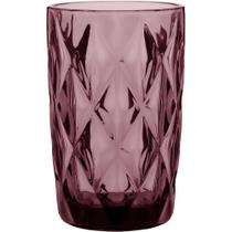 Copo Long Drink 13X8X8Cm 370Ml Vidro Rosa 6Pç Copo Long Drink 13X8X8Cm 370Ml Vidro Rosa 6Pç