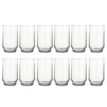 Copo Long Drink 300ml Lights Chop Vidro Suco Agua Nadir 12Un