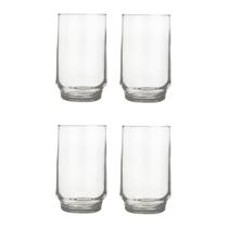 Copo Long Drink 300ml Lights Chop Vidro Suco Agua Nadir 4Un