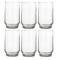 Copo Long Drink 300ml Lights Chop Vidro Suco Agua Nadir 6Un Copo Long Drink 300ml Lights Chop Vidro Suco Agua Nadir 6Un