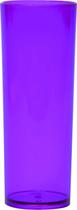 Copo Long Drink 350Ml Acrílico - Roxo Neon