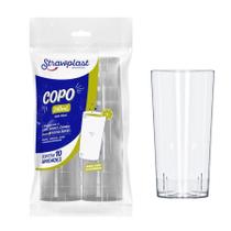 Copo Long Drink Acrilico 340Ml Strawplast 10 Unidades