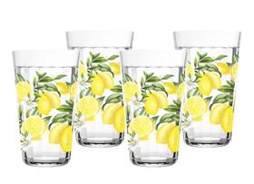 Copo Long Drink Americano Limão Siciliano 450ml - 4 Unidades