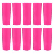 Copo Long Drink Leitoso Pink c/ 10 Unidades Copo Long Drink Leitoso Pink c/ 10 Unidades