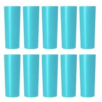 Copo Long Drink Leitoso Verde Agua c/ 10 Unidades Copo Long Drink Leitoso Verde Agua c/ 10 Unidades