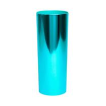 Copo Long Drink Metalizado Azul - Kit 10 Unidades