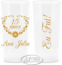 Copo Long Drink personalizados 15 anos