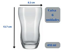 Copo Long Drink Samba 410ml - Nadir - 7627 - 06 unidades - Nadir Figueredo