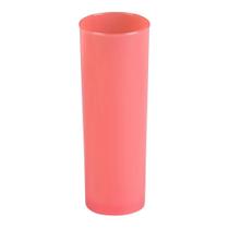 Copo Long Drink Slim 300ml Coral em Polipropileno Linha Tendência VEM