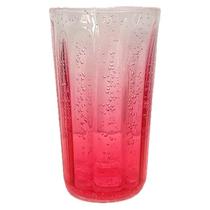 Copo Longo Bolhas Acrílico Pink 50110 - EntreCasa