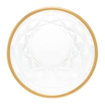Copo Lyor Diamond de Vidro com Fio de Ouro 270ml Copo Lyor Diamond de Vidro com Fio de Ouro 270ml